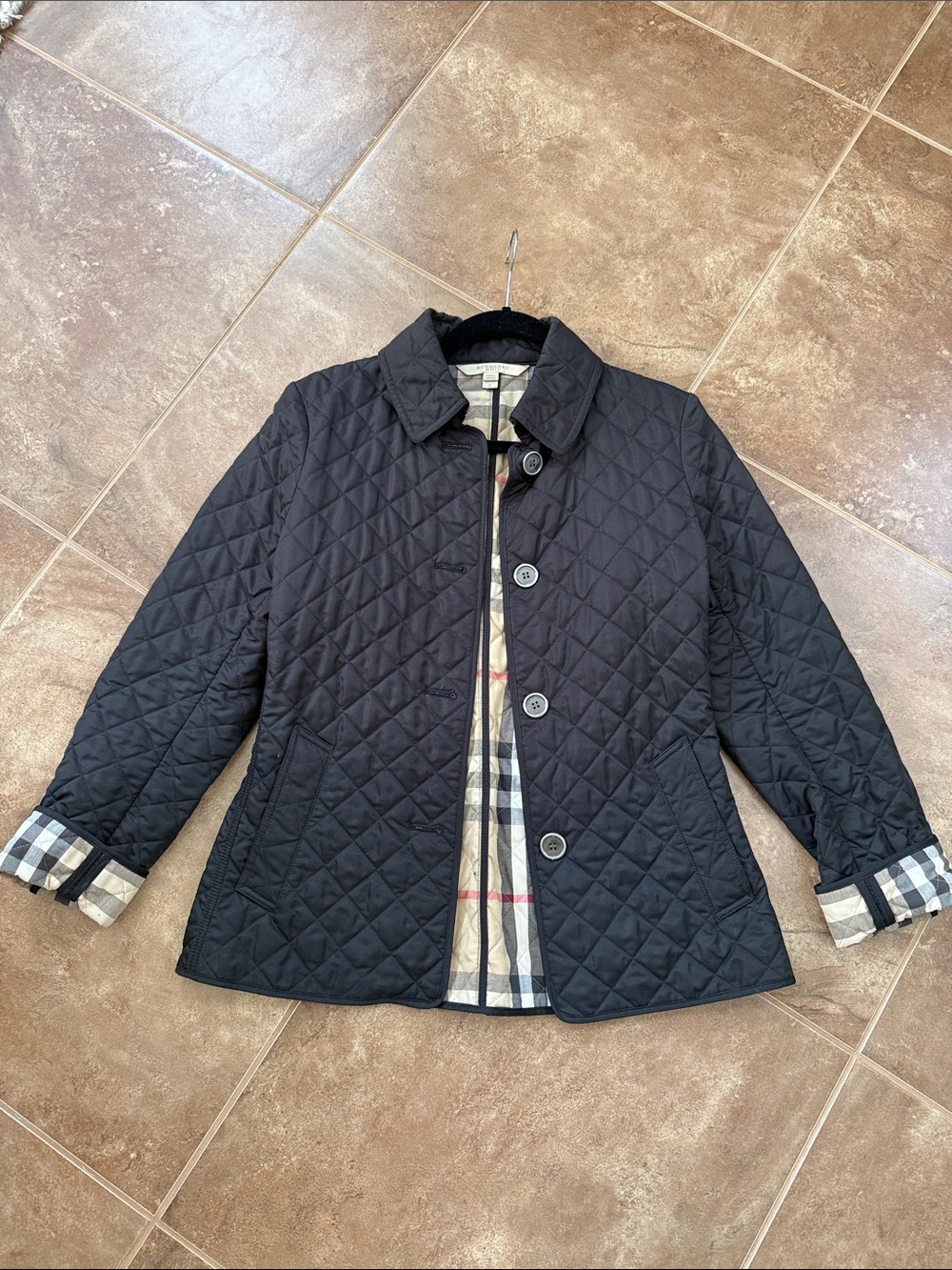 Burberry Brit Copford Quilted Black Diamond Jacket